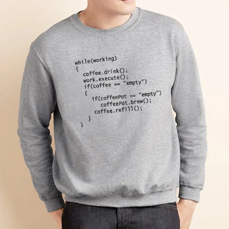 

Coffee Program Sweatshirt Engineer Idea For Men Science Great Programmer Computer Science Fashion Hoodie Men Fleece Sweatshirts