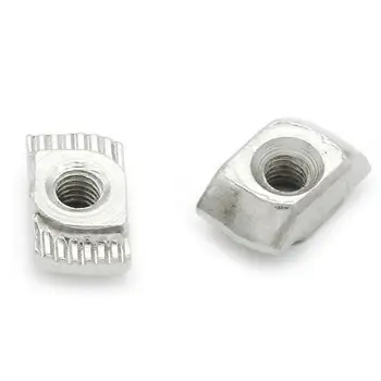 

New 100pcs M5x10x6 For 20/30 Series Slot T-nut Sliding T Hammer Drop In Nut