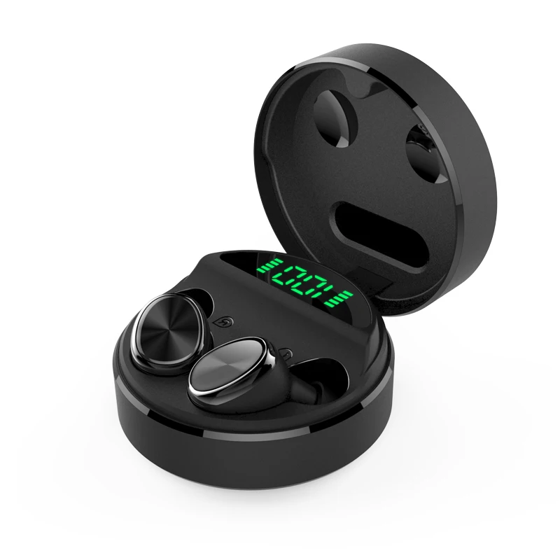 Touch Control Bluetooth Earphone Mini TWS Earbuds Headset Power Display IPX5 6hrs Play Time Support Wireless Charging for Sport