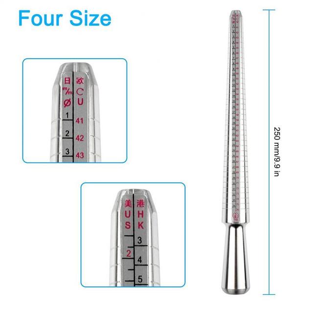 Tools Ring Size Mandrel Stick Finger Gauge Ring Enlarger Mandrel Gauge Set Finger Sizes Measuring Tool Equipment