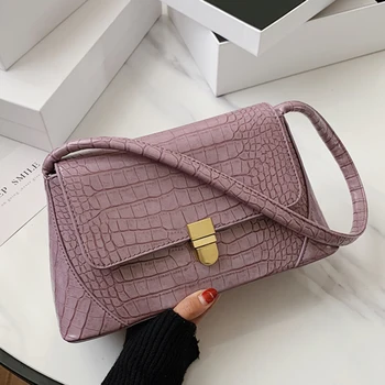 

2020 New Woman Shoulder Bag PU Leather Flap Tote Bags for Women Stone Pattern Messenger Bag Female Handbags Purse Travel Totes
