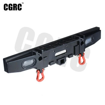

RC Car Metal Rear Bumper Anti-collision Bar Wiht LED For 1/10 RC Crawler Car RC4WD D90 D110 D130 Upgrade Modification Component