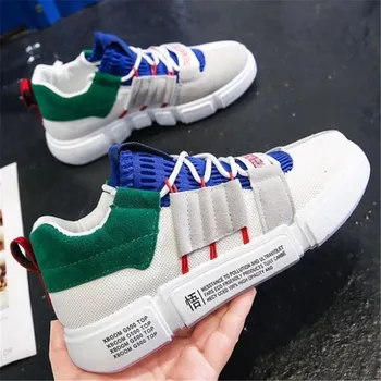 

2019 Men Casual Canvas Shoes Fashion Print Sneakers Summer Trainers Leisure Shoes Men's Flats Slip Shoes Chaussures pour hommes