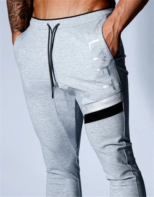Men's Fitness Bodybuilding Cotton Joggers Men's Fitness Apparel, Men
