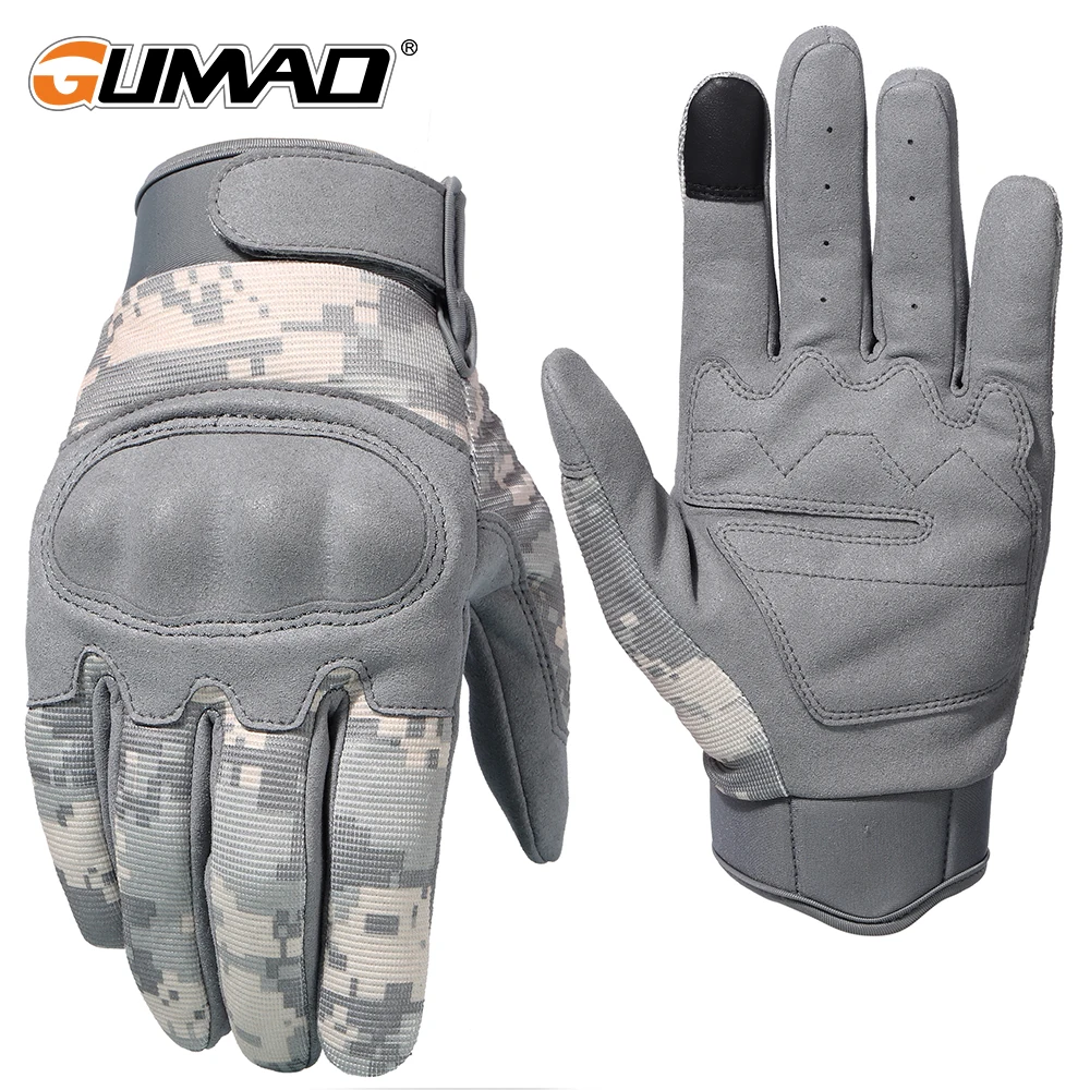 

Full Finger Glove Airsoft Cycling Gloves Touch Screen Camouflage Tactical Mittens Military Combat Shooting Paintball Hiking Men