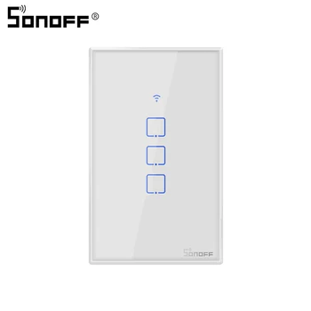

Sonoff WiFi Switch 220V/Light/Module T2 US 1/2/3C 315 RF/APP Remote Control Smart Home Wall Touch Switch For Alexa Compatible