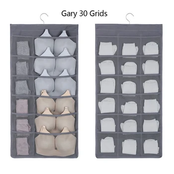 

15/24/30 Grids Storage Hanging Bag Double Sided Underwear Home Travel Wardrobe Double-sided Hanging Storage Bags New