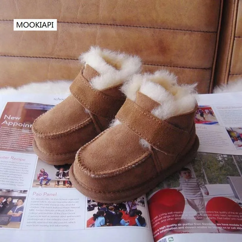 

In 2019, Australia's newest sheepskin and fur children's snow boots, pure wool toddlers'high-quality snow boots, five colors