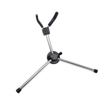 

Foldable Alto Sax Stand Support Adjustable Triple-Cornered Base Bracket Musical Instrument Holder