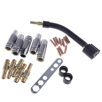 

MIG Welding Contact Tip Kit 140.0442 0.047in for Binzel 36KD MIG Consumables 24pcs