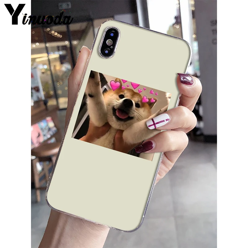 Yinuoda очень милый кот собака мультфильм розовый в форме сердца YOU& ME мягкий чехол для телефона iPhone 8 7 6S Plus 5 5S SE XR X XS MAX 10