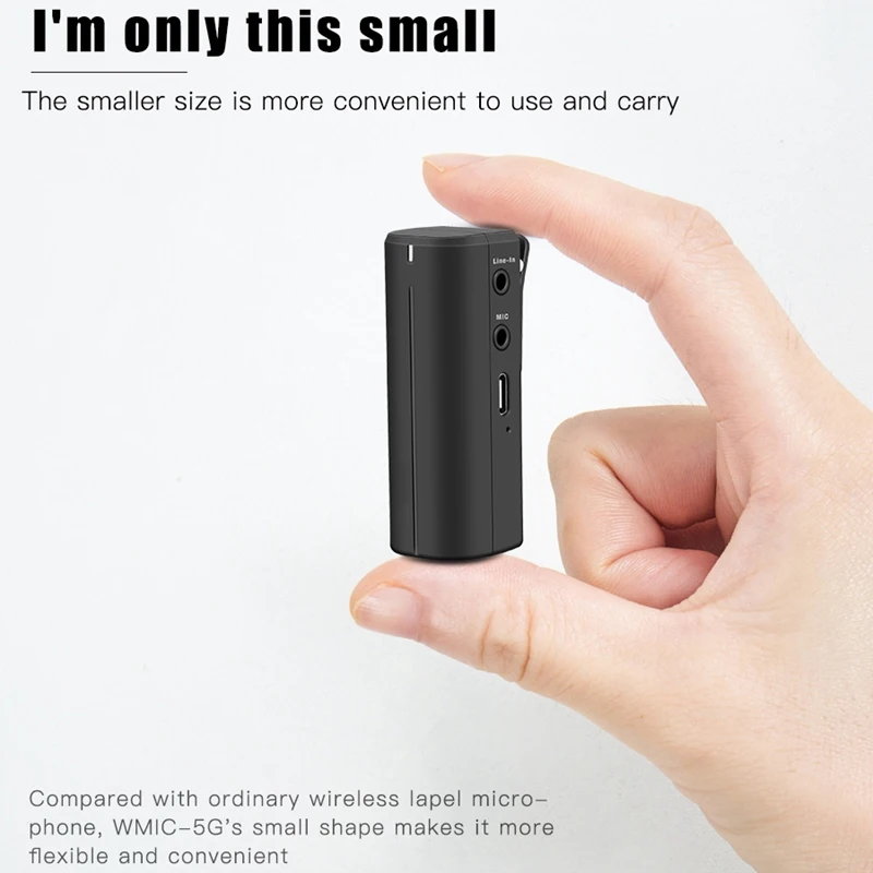 Portable 2.4GHZ Wireless Lavalier Microphone HD