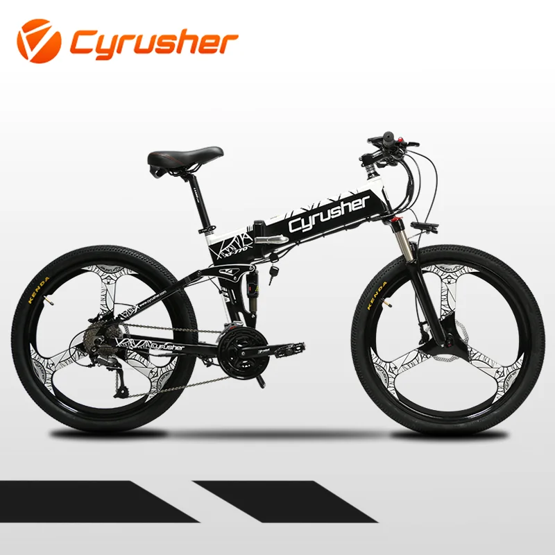 Cyrusher XF770 складной Электрический Горный Дорожный велосипед 48 в 500 Вт 10ah горный с