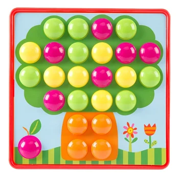 

Children's Button Assembling Large Mushroom Nail Puzzle Enlightenment Parent-Child Interaction Creative Toy Baby Gift