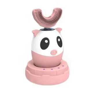 

360-degree Sonic U-shaped Children Electric Toothbrush Silicon Automatic Ultrasonic Toothbrush Waterproof U Shape Lips Care