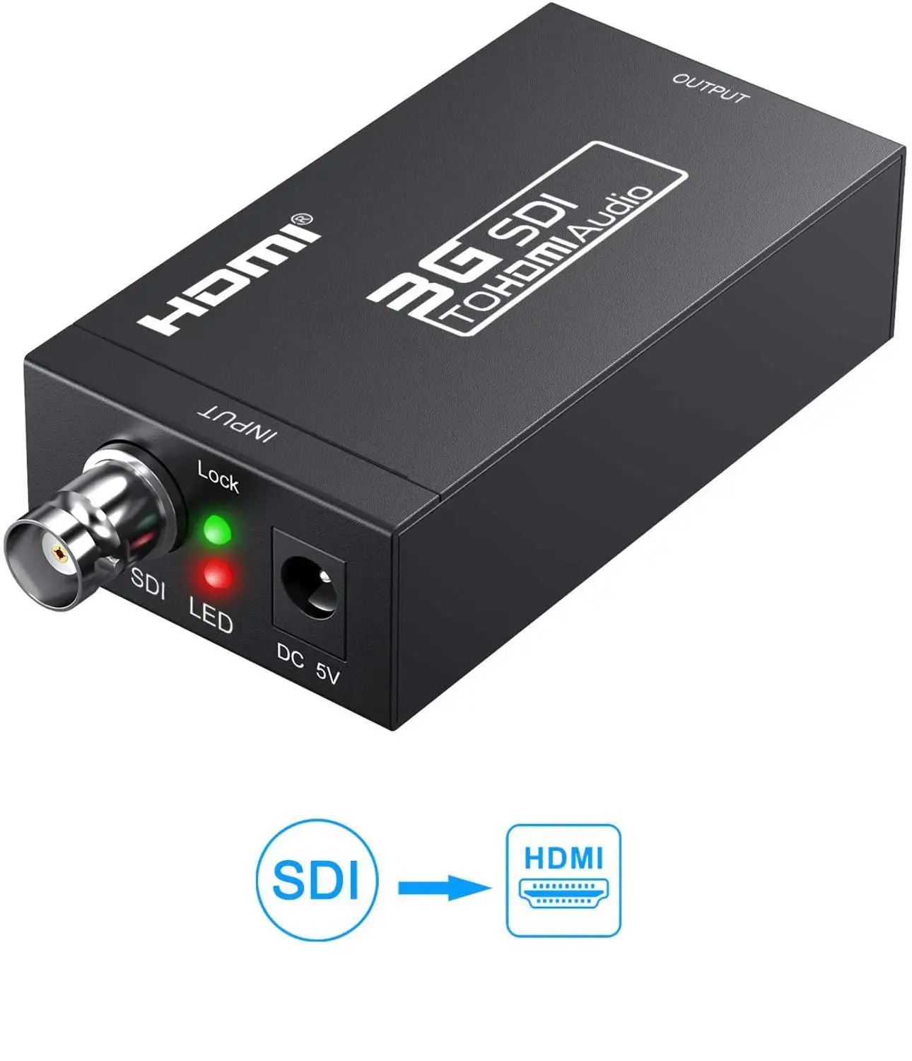 SDI в HDMI конвертер аудио видео BNC адаптер HD 3G и DC 5V 1A для монитора HDTV |