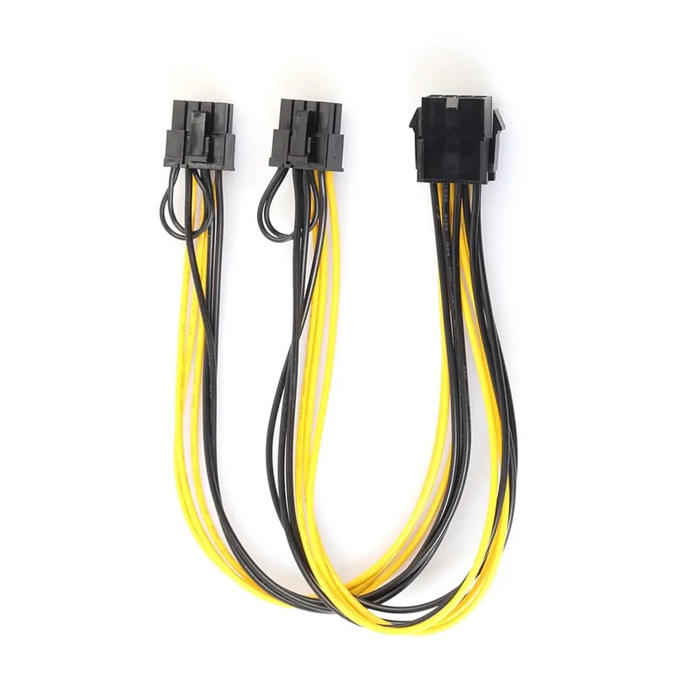 Профессиональный 8-контактный двойной (6Pin + 2Pin) SATA кабель адаптера питания PCI-E