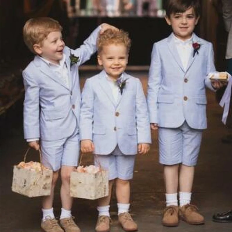 light blue boys suit