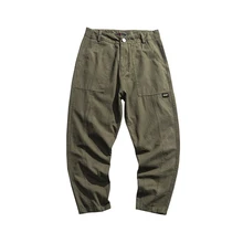 Japanese Retro Trousers Simple Solid Color Casual Pants Youth Wild Straight Pants Mens Pants Fashions Men Clothing DD6CK