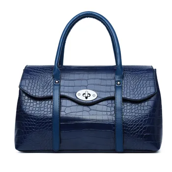 

Oteele Crocodile Pattern Handbag Women 2020 New Vintage Luxury High Quality Shoulder Bag PU Leather Large Capacity Bucket Bags