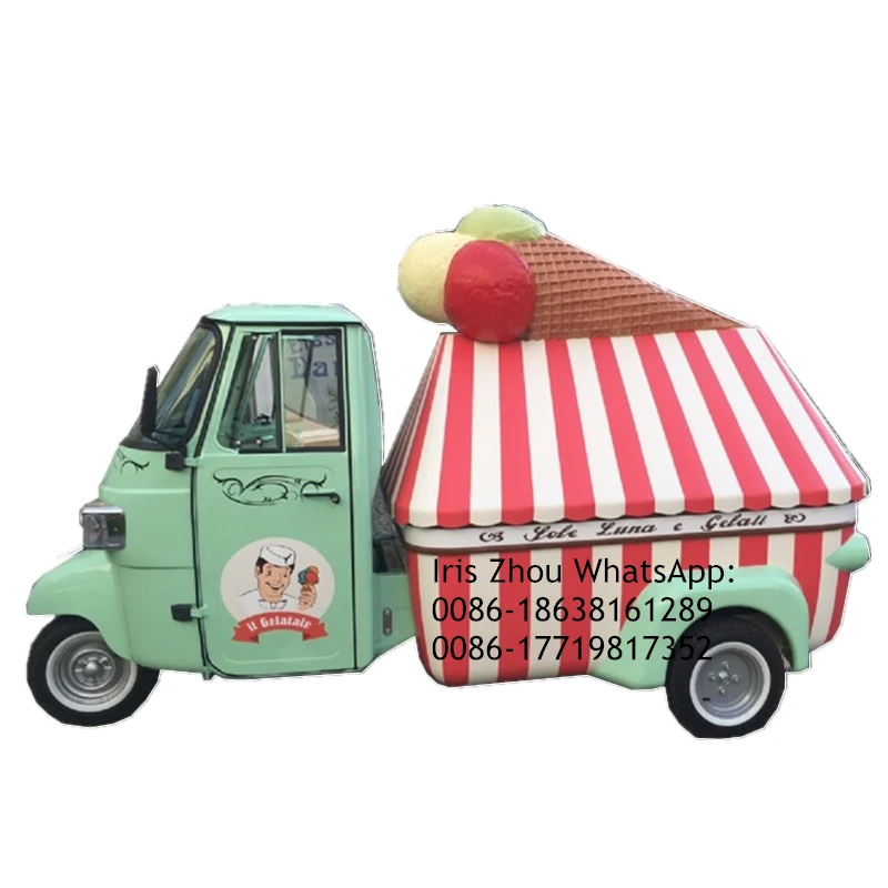 Фургон для мороженого Piaggio Ape фургон piaggio преобразованный в пищевых продуктов