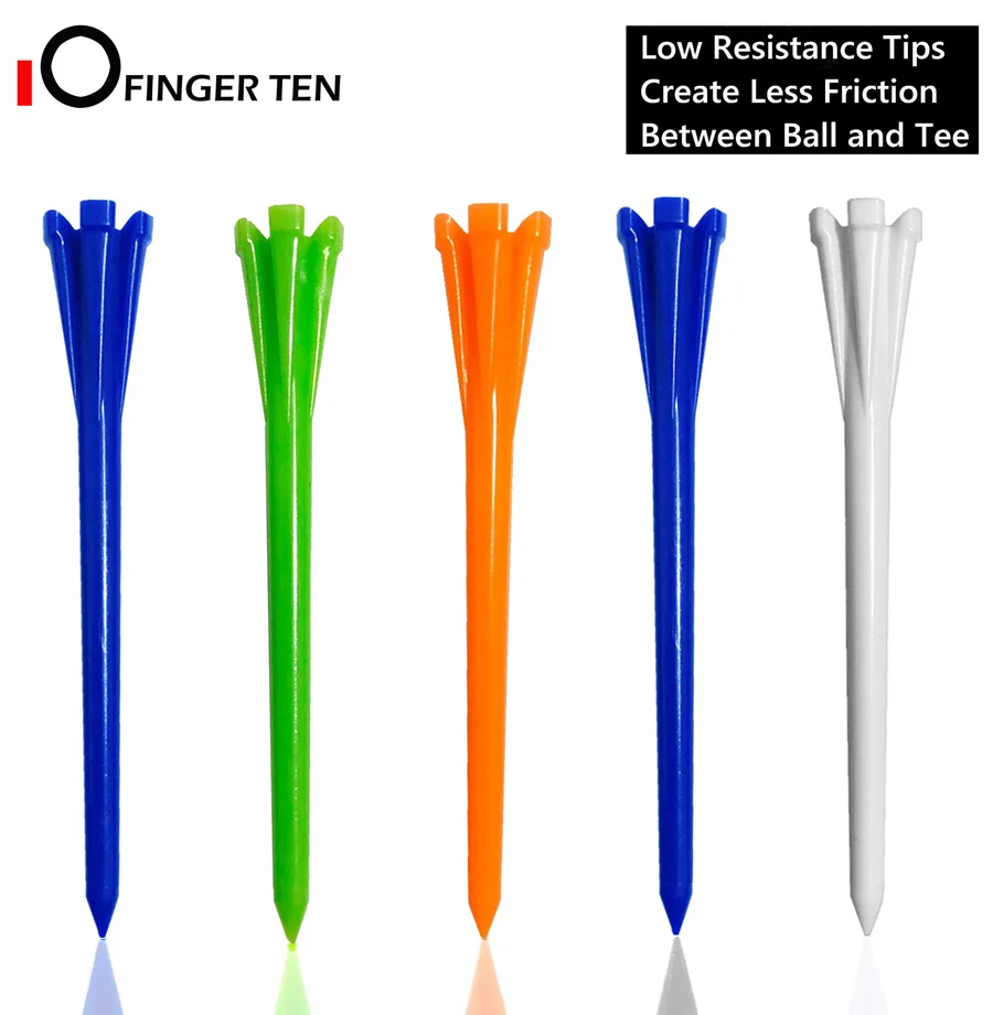 60Pcs83mmUnbreakableGolfTeesPlasticReduceFrictionSideSpinTee