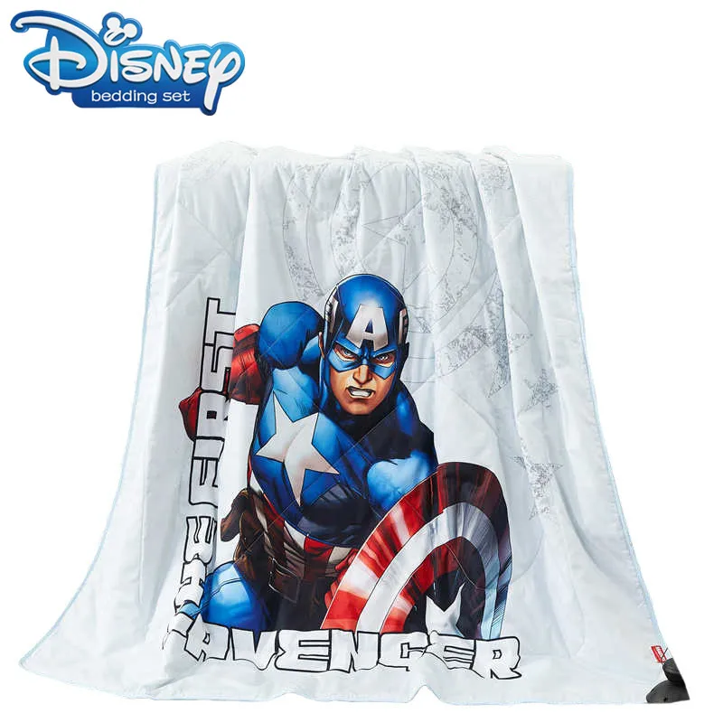 Marvel captain america thin comforter cartoon summer quilt cover children bedroom decoration soft blanket boys bedspread hotsale | Дом и сад