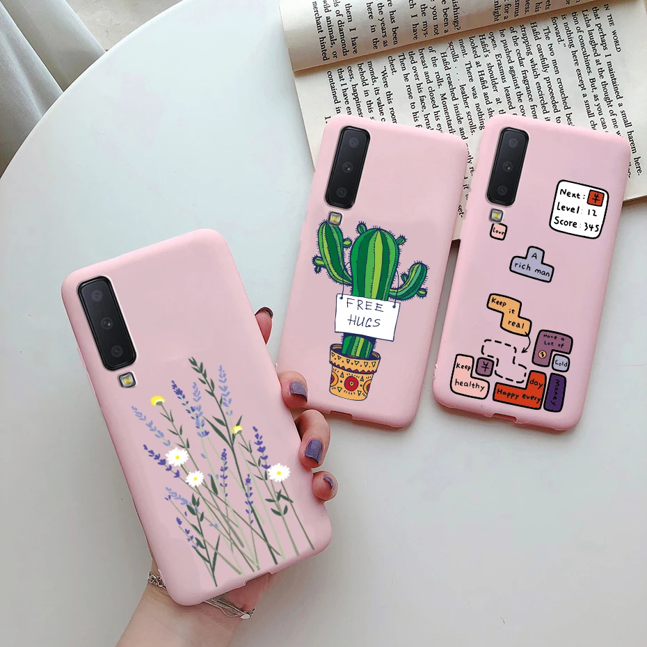 Ailisi Cover Galaxy A7 2018/A750 - Custodia Libro Pelle PU Con Portafoglio E Coniglietto Rosa Oro - 3