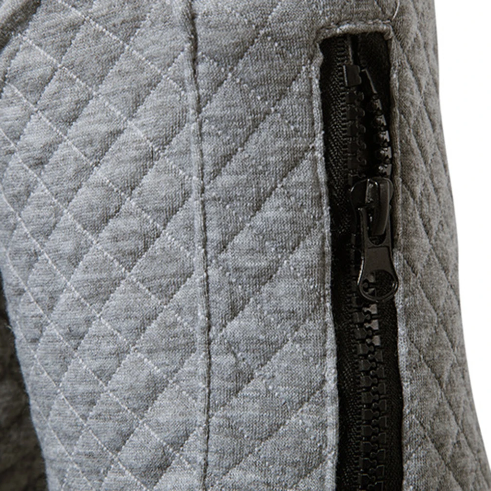 90% OFF DIHOPE Men's Veste Homme Argyle Zipper Jacket Casual Jacket 2019 Autumn New Trend White Fashion Men's Jackets Clothes