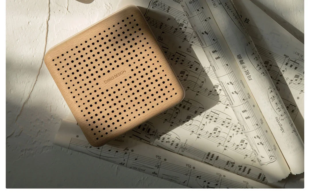 Xiaomi belaDESIGN Ретро деревянный Bluetooth динамик Портативный Mijia открытый беспроводной мини компьютер звуковая коробка поддержка AUX TF карты голоса