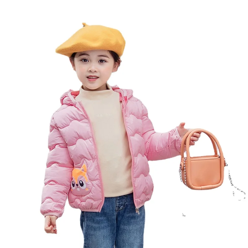 

Childrens Cotton-padded Clothes 2021 Autumn and Winter New Fashion Clothinng Girls Baby Hooded Parka Boys Clothes Down Jacket
