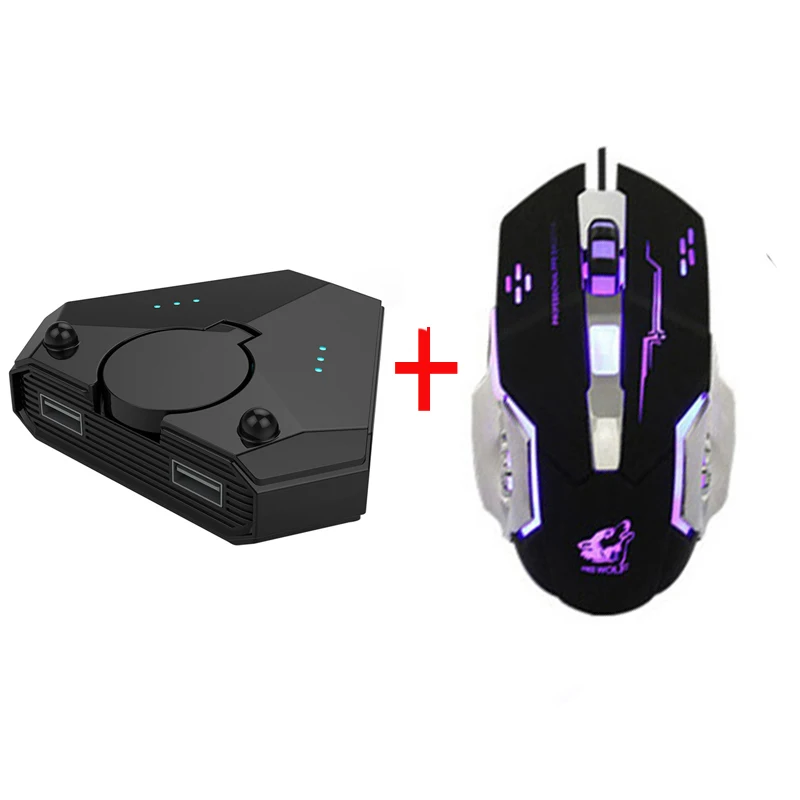 Keyboard Mouse Converter Set PUBG Game Controller Gaming Mouse One-Handed Keyboard Adapter PUBG Gamepad For IOS/Android 