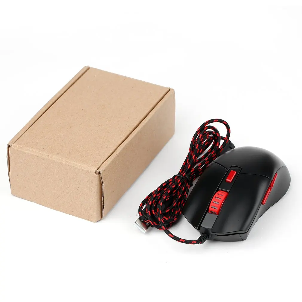 LESHP USB Проводная оптическая игровая мышь 3200 dpi регулируемая для Pro Gamer с 5 кнопками 7 цветов светодиодный фонарь