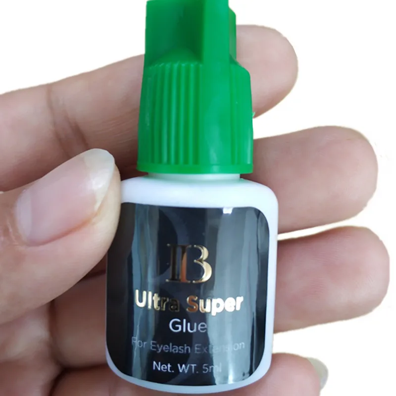 Free Shipping i-beauty 1 bottle IB Ultra super Glue Individual fast drying eyelash extensions glue green cap 5ml/bottle