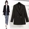 Spring Autumn Fashion Women's Long Sleeve Double Breasted Student Jacket Loose Casual Black Women Blazers Jackets Work Wear Coat ► Photo 2/6