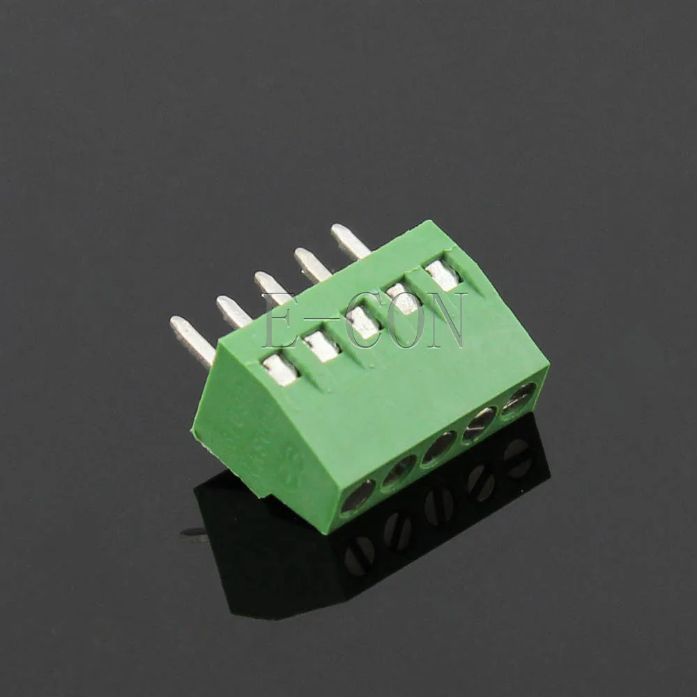 

1pcs 5 poles/5 Pin 2.54mm 0.1'' PCB Universal Screw Terminal Block Connector