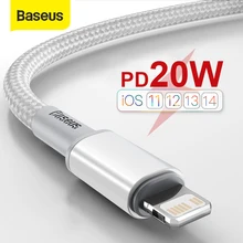 Baseus 20W kabel USB C dla iPhone 12 11 Pro Max XR 8 PD szybkie ładowanie dla iPhone kabel ładowarki dla MacBook iPad Pro typ C kabel
