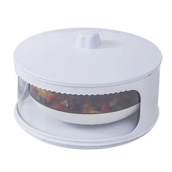 

Transparent Stackable Food Insulation Cover Dust Proof Portable for Home Kitchen Kitchen Storage & Organization save space FP8
