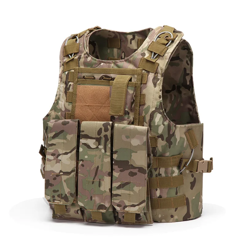 CP Camo Военный тактический жилет Molle Combat штурмовая пластина тактический жилет 7 цветов CS верхняя одежда охотничий жилет - Цвет: CP Camo