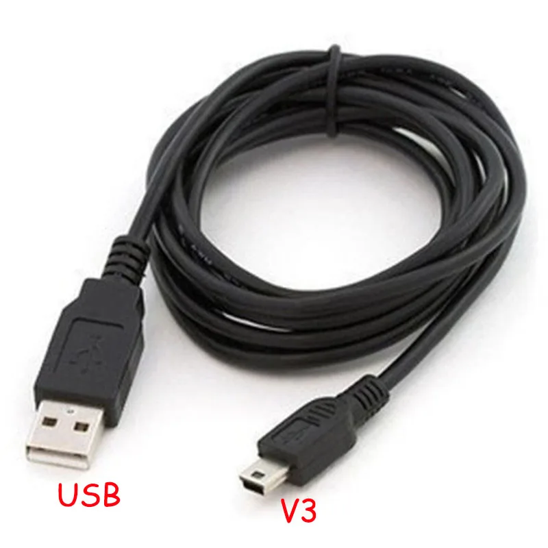 1 шт. 80/100 см в длину черный USB 2 0 A папа к Мини B Кабель адаптер 5P OTG V3 порта Usb