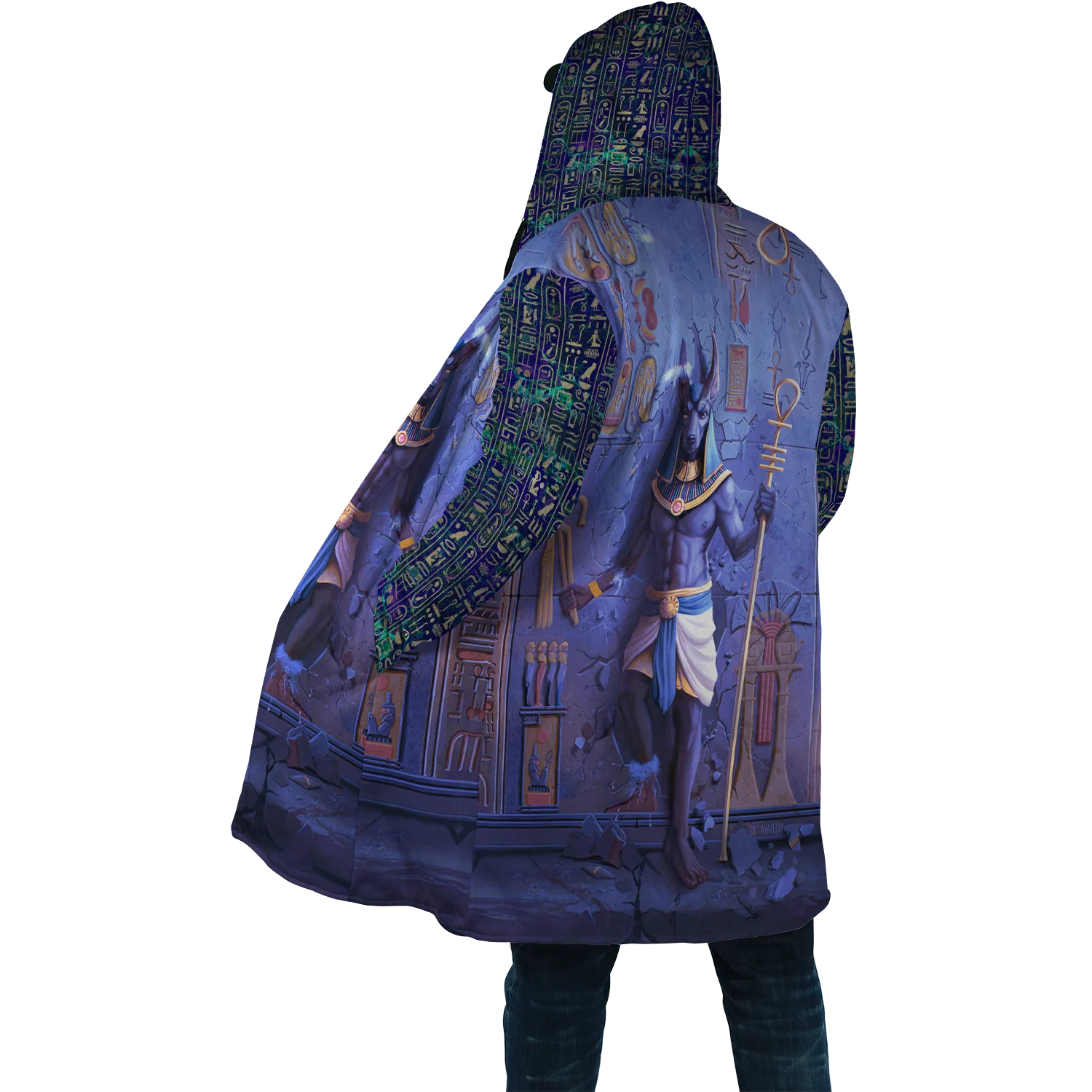 Winter Herren Mit Kapuze mantel Alte Ägypten Augen Von Horus 3D Druck Fleece wind breaker Unisex Casual Dicke Warme Kapuze mantel PF20 – Detail 34