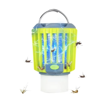 

New LED Camping Lantern,Mosquito Lamp and Flashlight 3-In-1 Rechargeable Mosquito Zapper, Portable Camping Gear for Outdoors