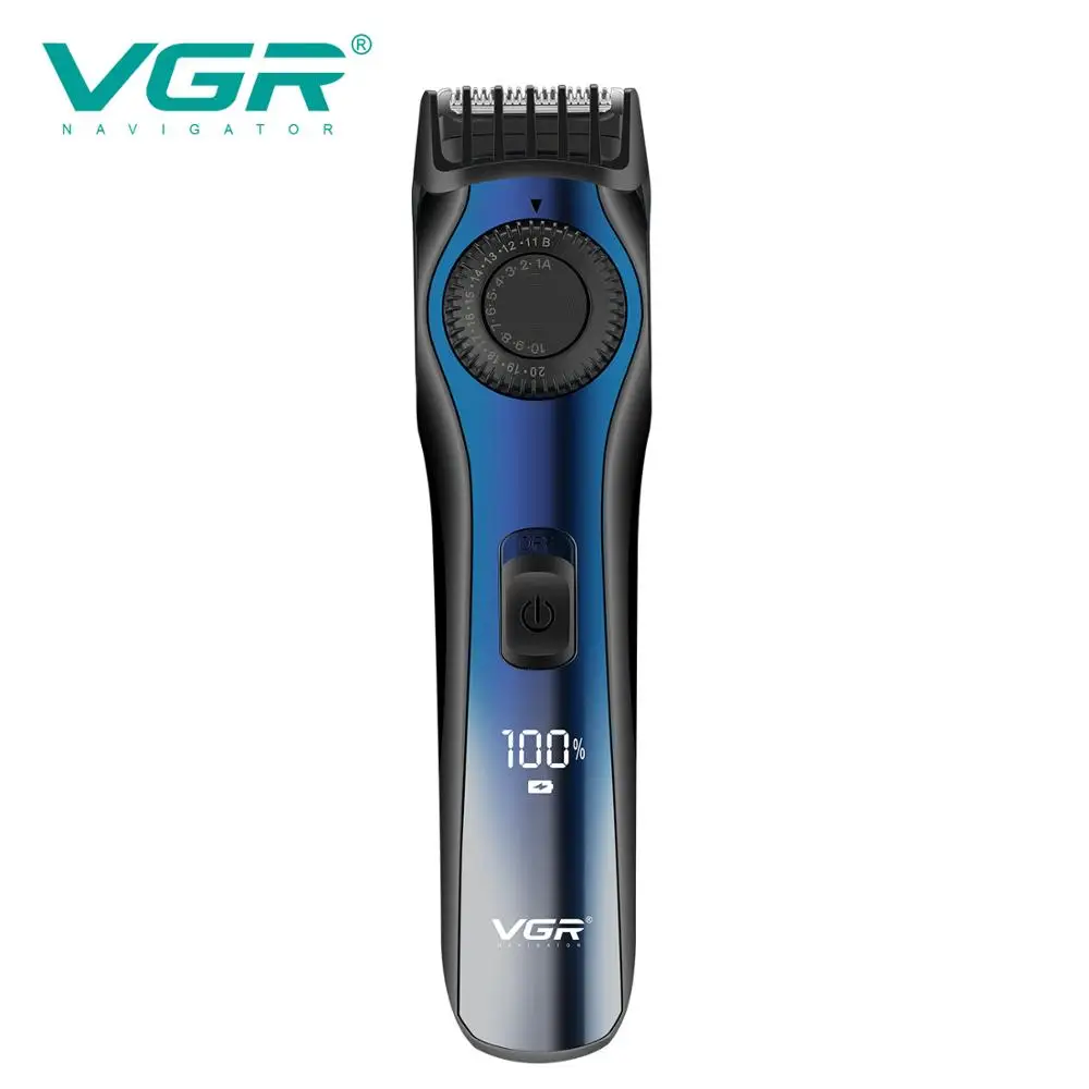 Вгр V080 USB перезаряжаемые 20 Скорость Регулируемая машинка для стрижки волос