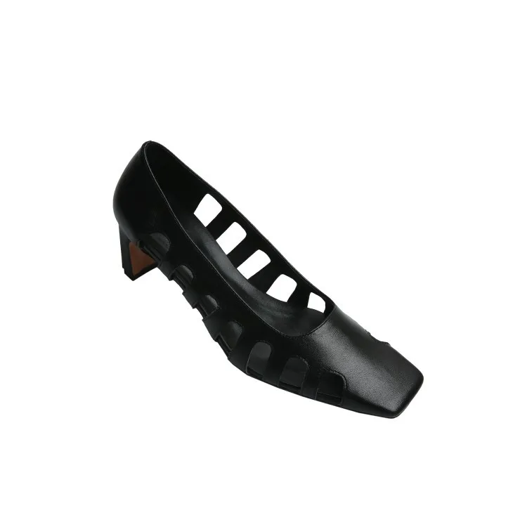 

Trend High-End Elegant Spring And Autumn Genuine Leather Fashion Women's Square Head 2020 New Style Genuine Leather Online Celeb