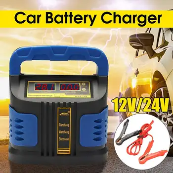 

12/24V 350W Automatic Battery Charger 12/24V Jump Starter Emergency Charger Booster Power Bank Pulse Repair Device For Car Truck