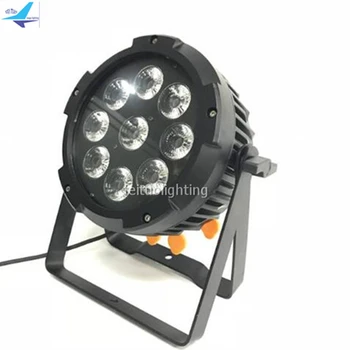 

6pcs/lot+flight case LED par light 9pcs waterproof 18W wifi wireless battery IP65 RGBWA UV 6IN1 Light