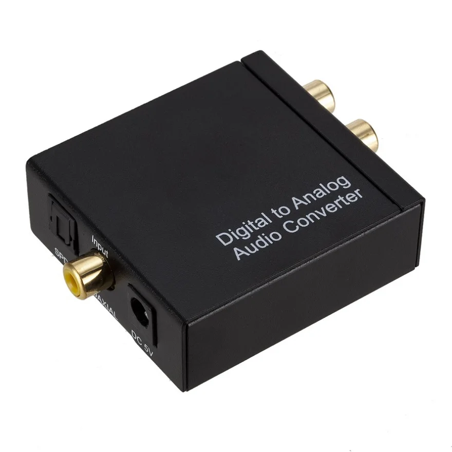 3 5mm Jack Digital to Analog Audio Decoder Toslink Coaxial Optical Fiber Digital to Analog Stereo Audio RCA Converter Headphone