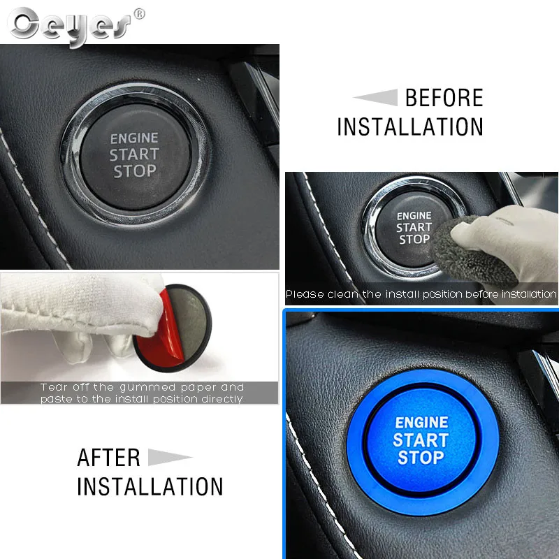 Start Engine Button Ring for TOYOTA (36)