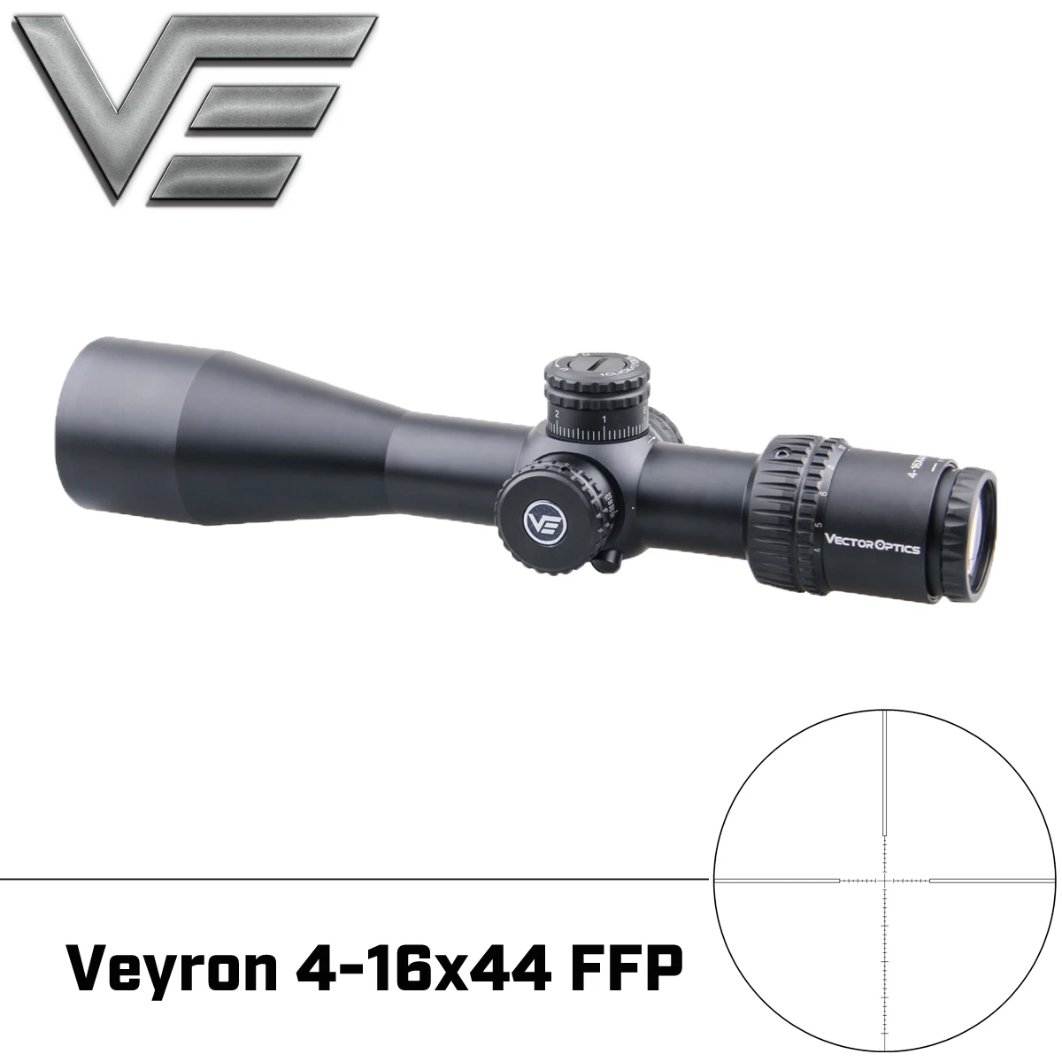 Векторная оптика Veyron 4 16x44 FFP ультракомпактный прицел 1/10 мил регулировка для