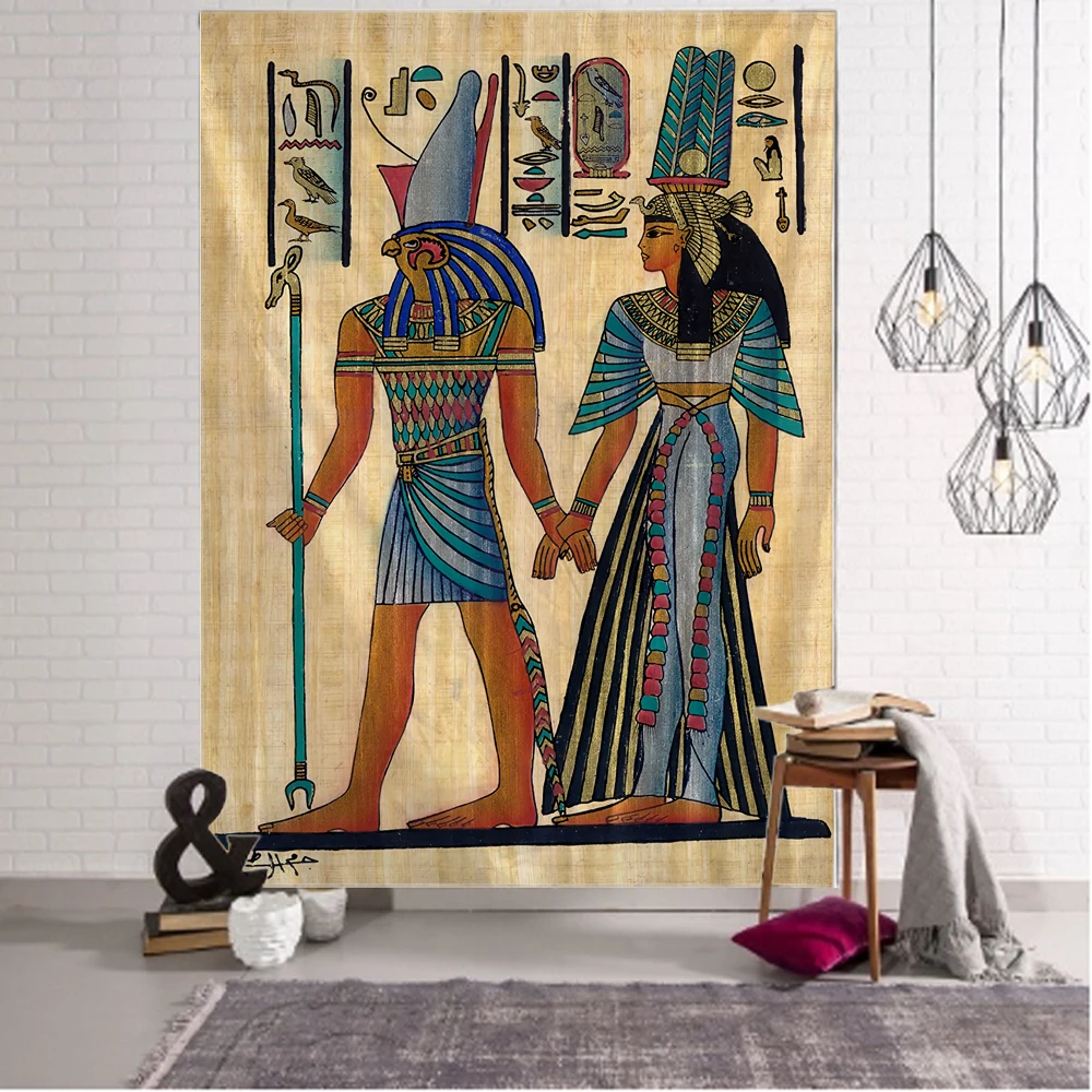Egyptian Mythology Decorative Tapestry Mandala Bohemian Hippie Wall Tapestry for Living Room Bedroom tapestry decor
